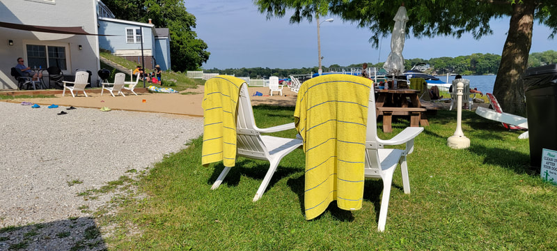 Private boat launch at Petite Lake Resort on Chain O' Lakes